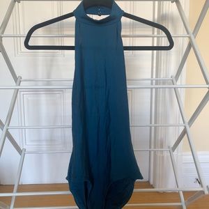 Turquoise YUMIKO leotard, Size Large